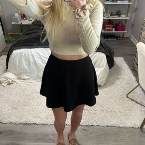Black flowy skirt